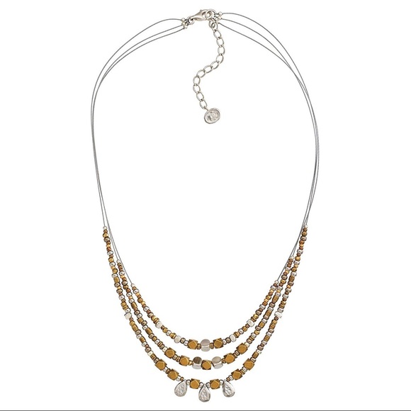 Silpada Jewelry Silpada Sterling Brass Tiered Bead Necklace N31